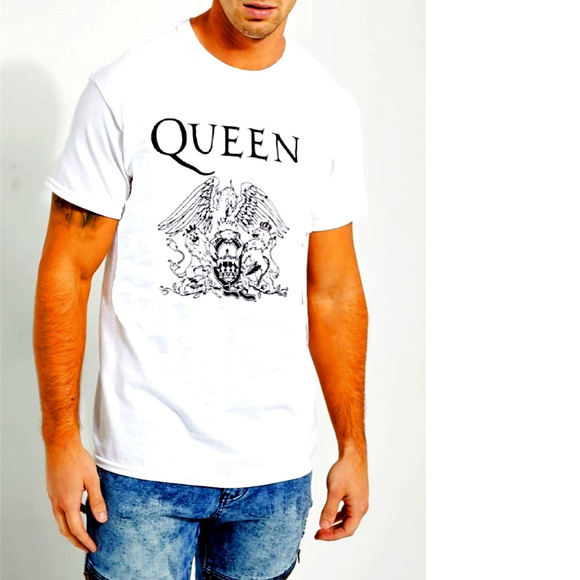 Queen Other - Queen Freddie Mercury Crest Logo T-Shirt 2XL NWT
